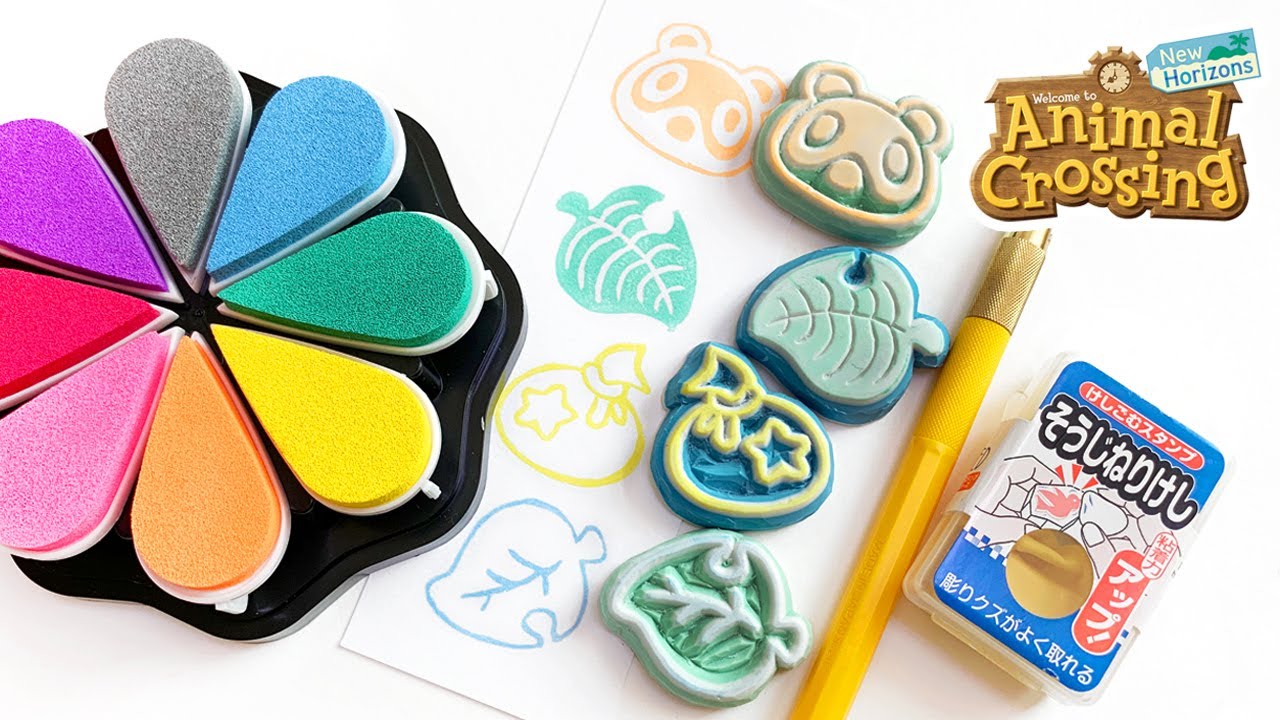 DIY Animal Crossing Eraser Stamps [Patterns Included]