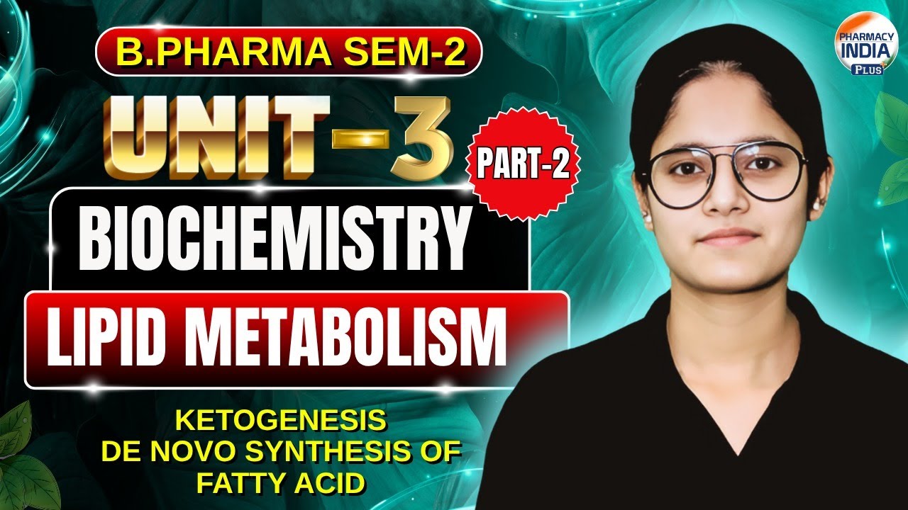 Ketogenesis I De Novo Synthesis I Lipid Metabolism I Part - 2 I Unit - 3 I Sem-2  #organicchemistry
