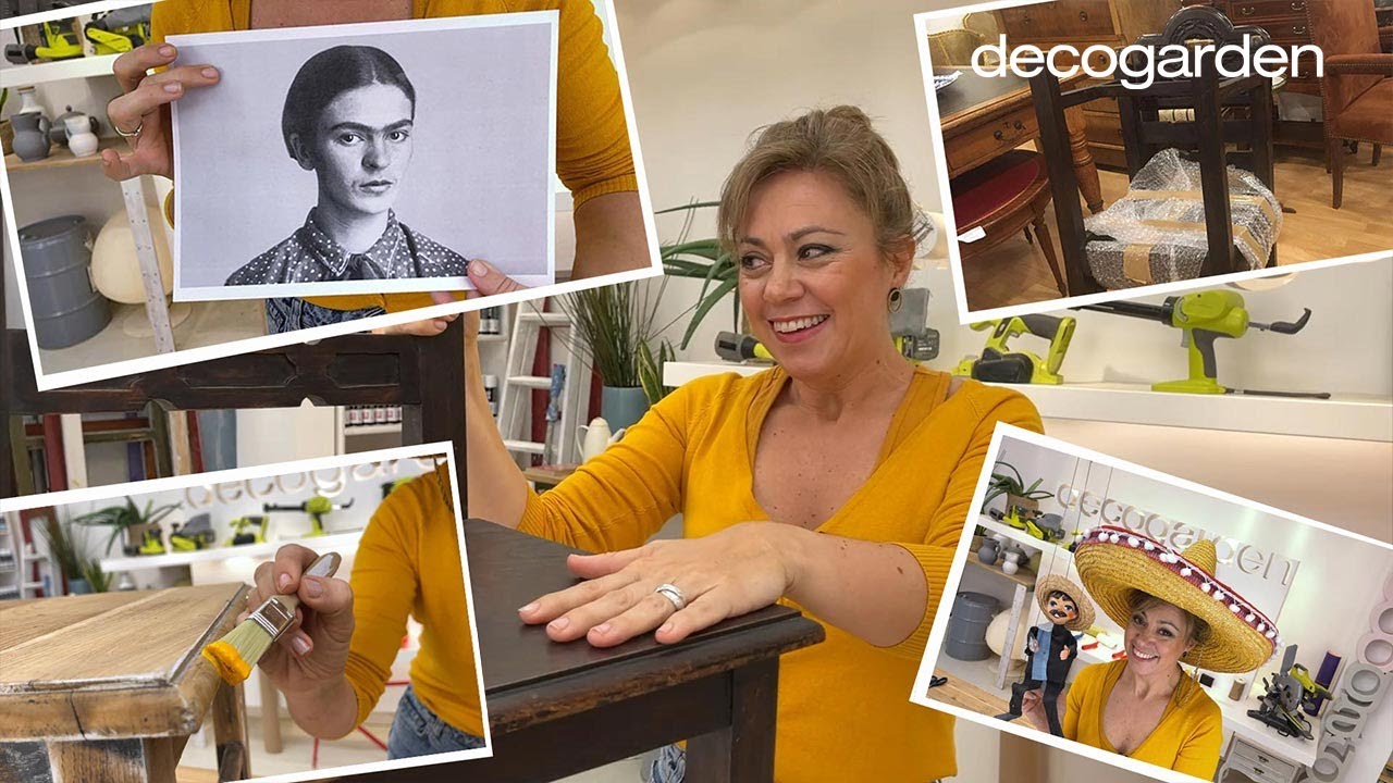 Pintamos una SILLA VIEJA 🪑 ¡De estilo MEXICANO! 🌵 Homenaje a FRIDA KAHLO 🌸 - Decogarden