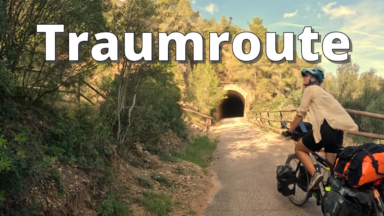 Spaniens Radweg mit 40 Tunnel (Via Verde)