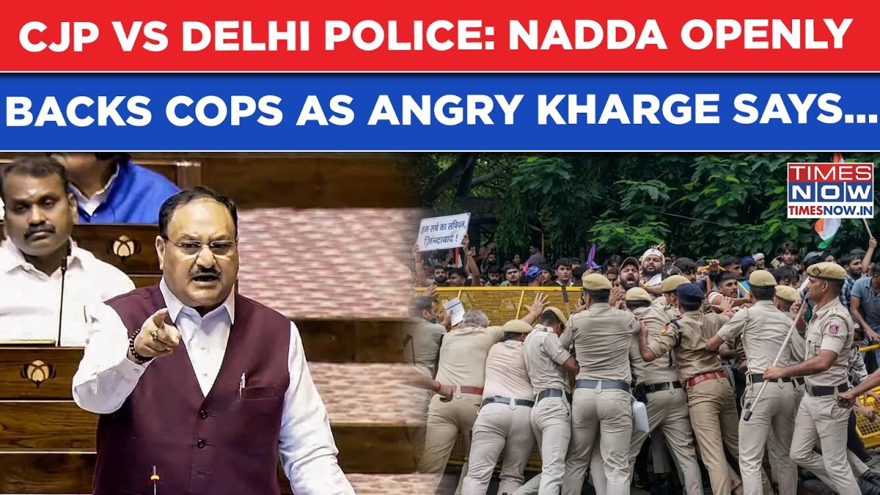 CJP Vs Delhi Police Debate Rocks Rajya Sabha: JP Nadda Openly Defends Cops As Angry Kharge Says This