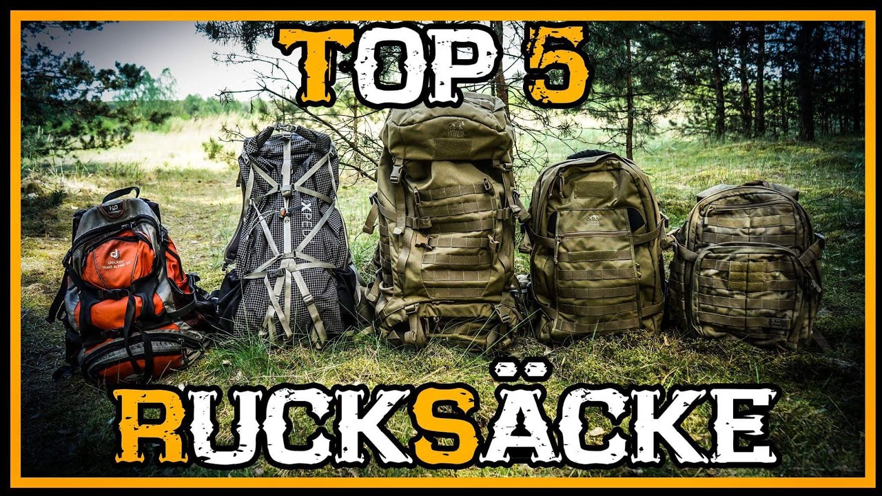 Unsere Top 5 Rucks&auml;cke f&uuml;r Bushcraft Wandern Outdoor EDC - Tasmanian Tiger 5.11 Exped Deuter