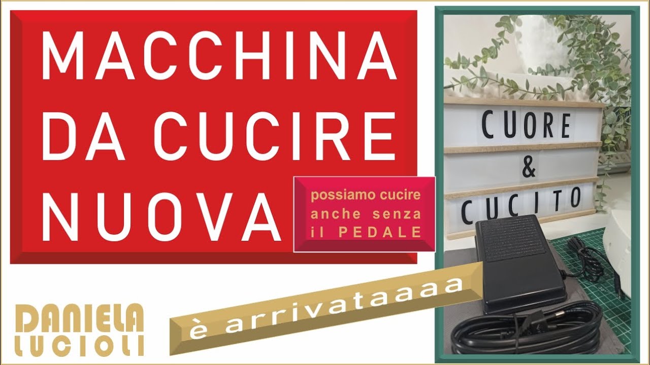 NUOVA MACCHINA DA CUCIRE NECCHI ARRIVATA | CUCIRE SENZA PEDALE SI PUO'