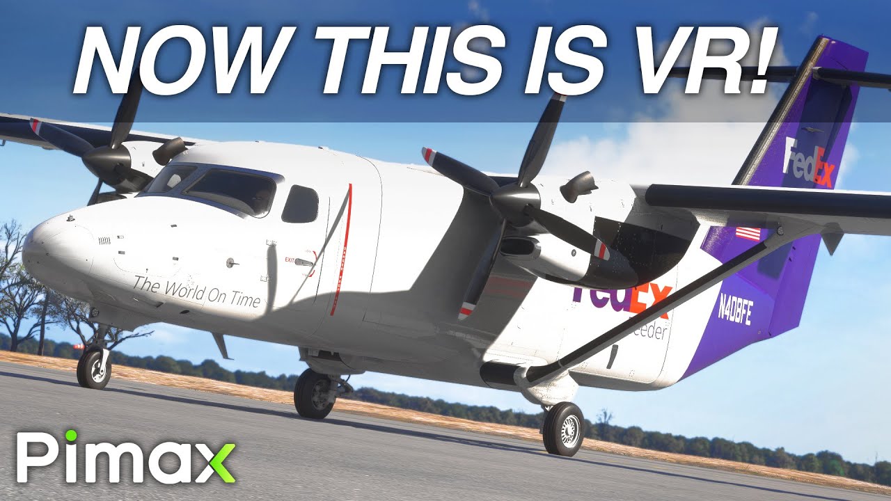 How to Fly The SkyCourier in VR! | Pimax Crystal Light