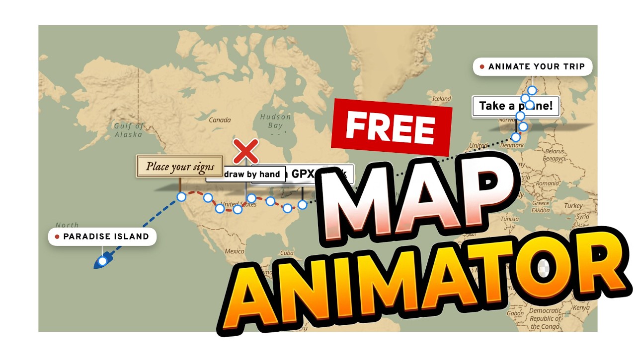 I Built a FREE Tool for Animated Travel Maps