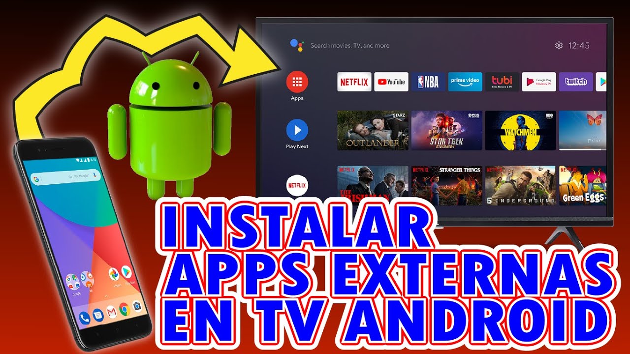 instalar  aplicaciones externas en televisores  android desde el celular 2025 funcionando
