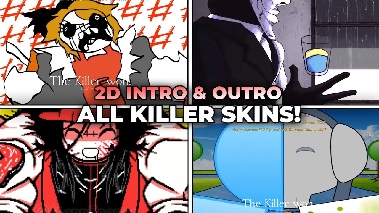 USING EVERY NEW AND UPDATED 2D KILLER SKIN IN FORSAKEN!