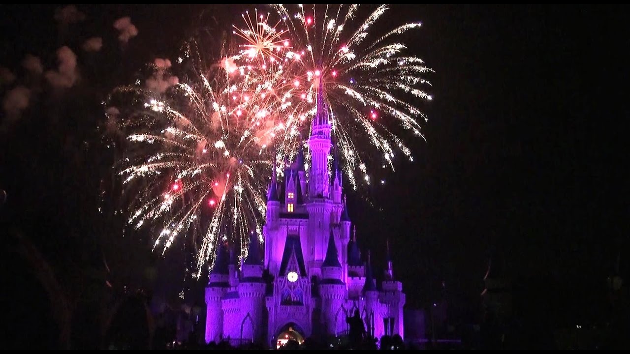 DISNEY WISHES FIREWORKS 2017 MAGIC KINGDOM