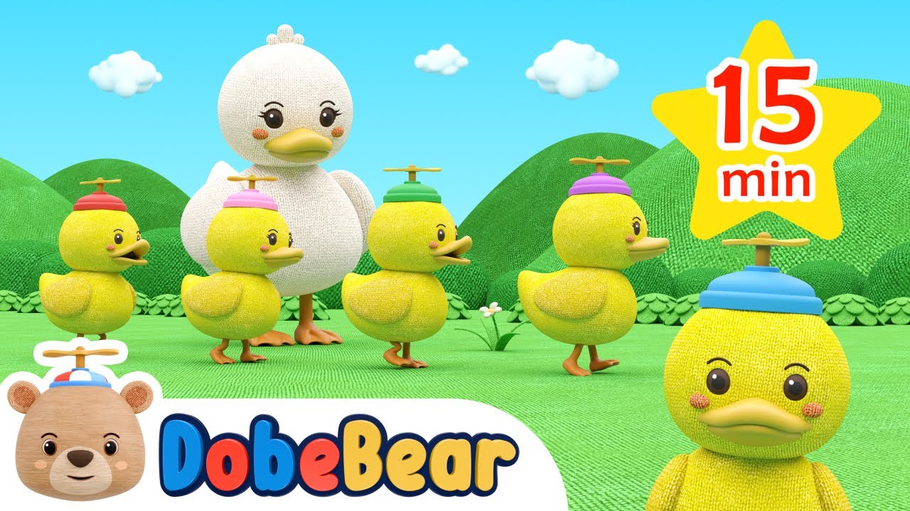 Five Little Ducks + More Kids Songs | DobeBear