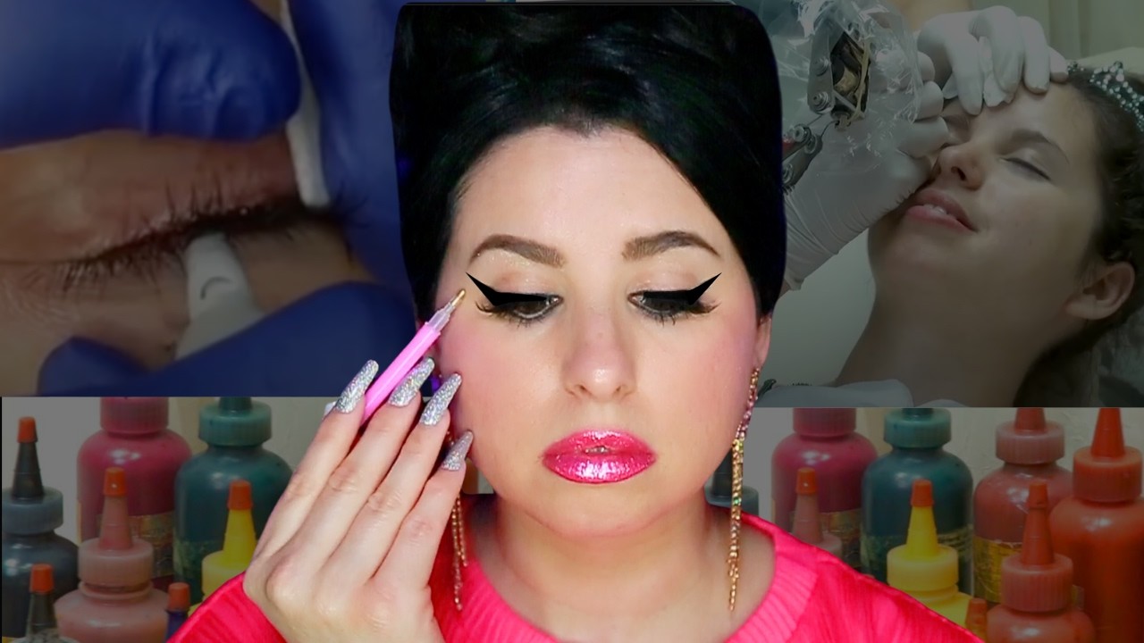 ASMR Permanent Makeup Trace: Tracing My Permanent Eyeliner, Close-up PMU Whispers, Hypnotizing Sleep