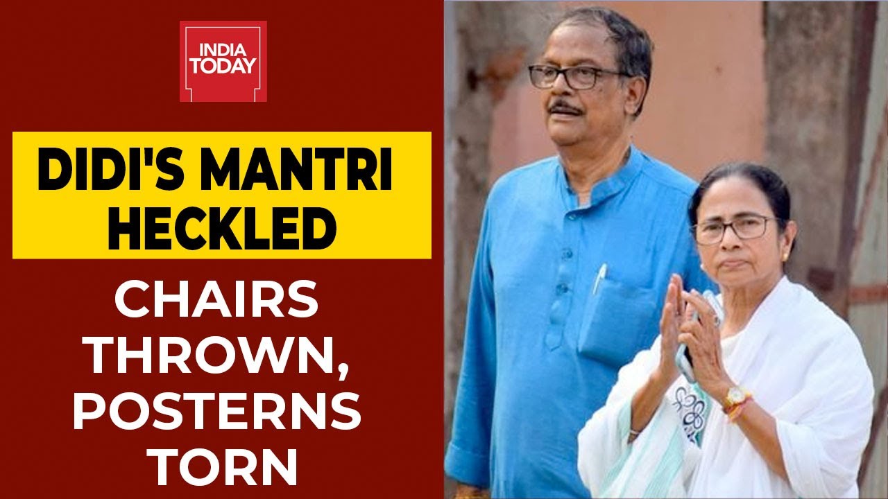 Cops Escort West Bengal Minister Moloy Ghatak After Workers Resort To Violent Protests