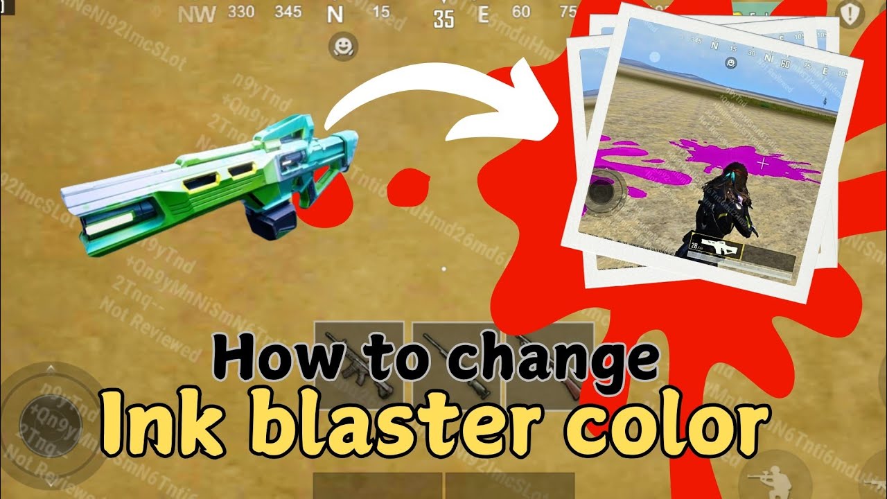 How to change ink blaster color | ink blaster  | pubg mobile