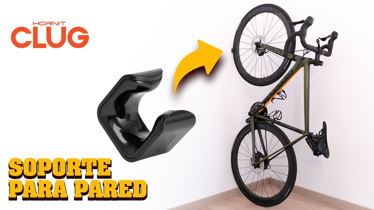 Soporte de pared para colgar bicicletas Hornit Clug, carretera y montaña