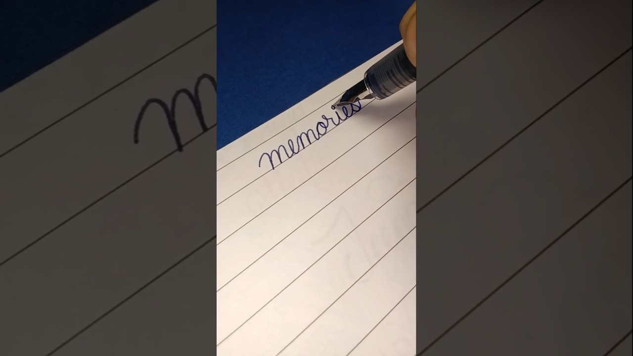 "memories" in cursive writing 