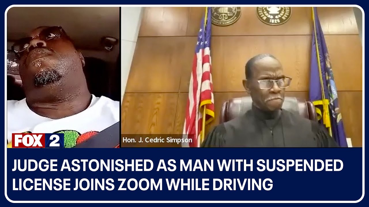 Man with suspended license shocks Ann Arbor judge by joining court Zoom while driving