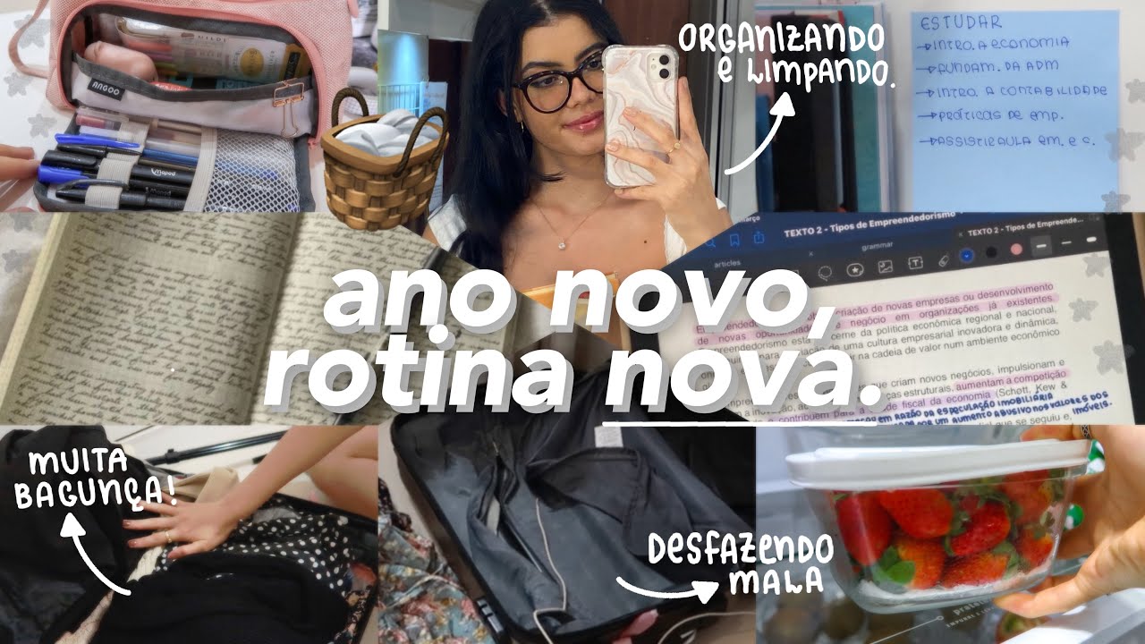 é hora de recomeçar! (ano novo, rotina nova)⭐️| organizando minha vida.