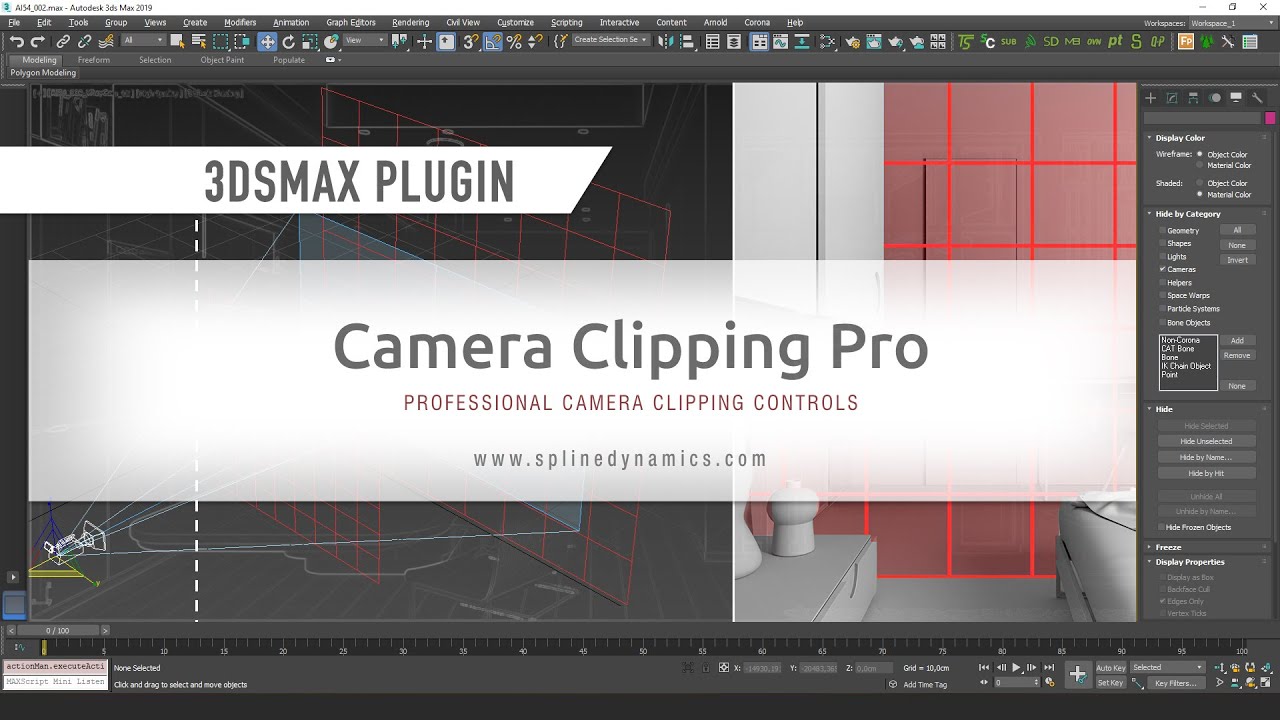 Introducing Camera Clipping Pro 3dsMax plugin