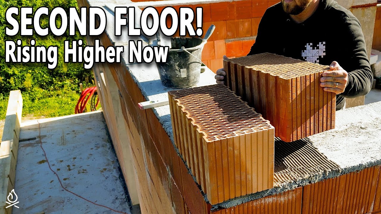 Building My Dream Brick House – DIY Second Floor Construction Begins! | (#26 How to build a house)