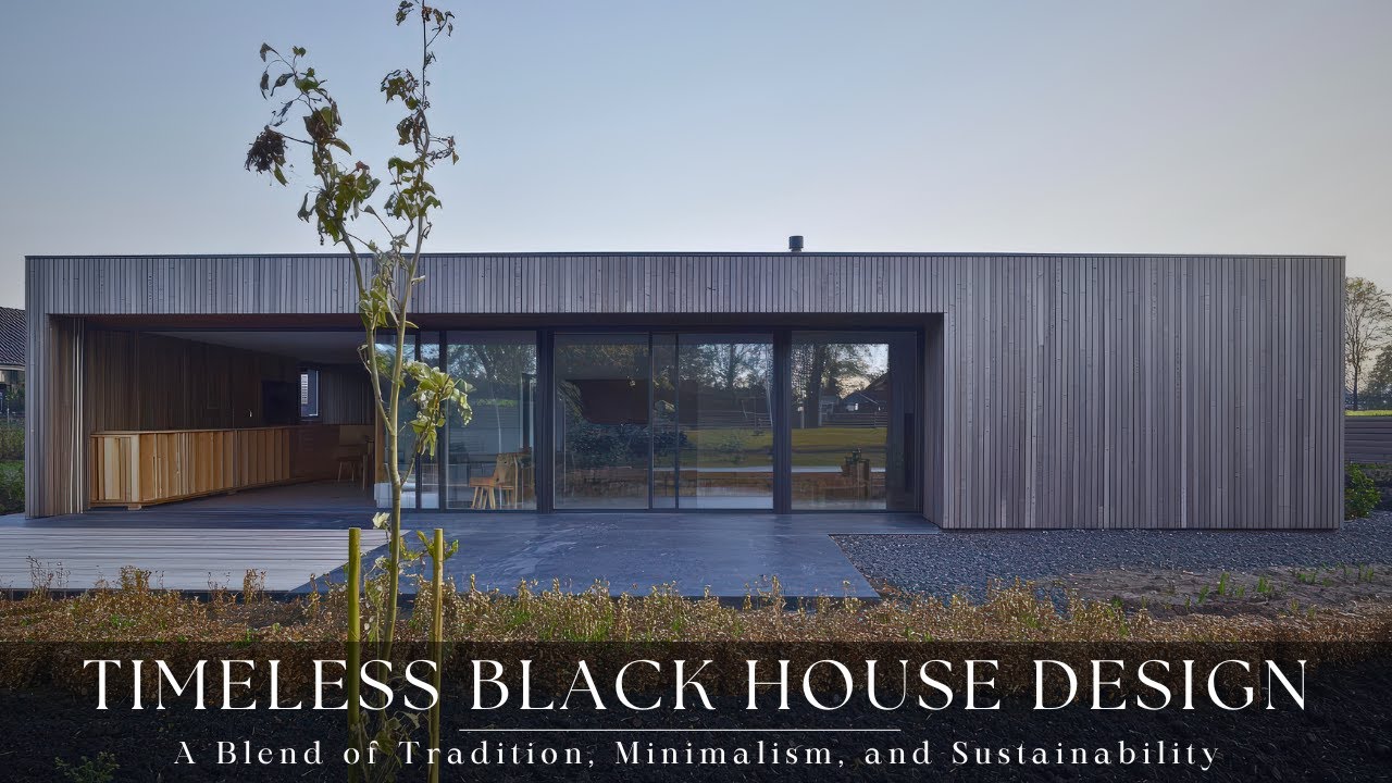 Timeless Black House Design: A Blend of Tradition, Minimalism, and Sustainability