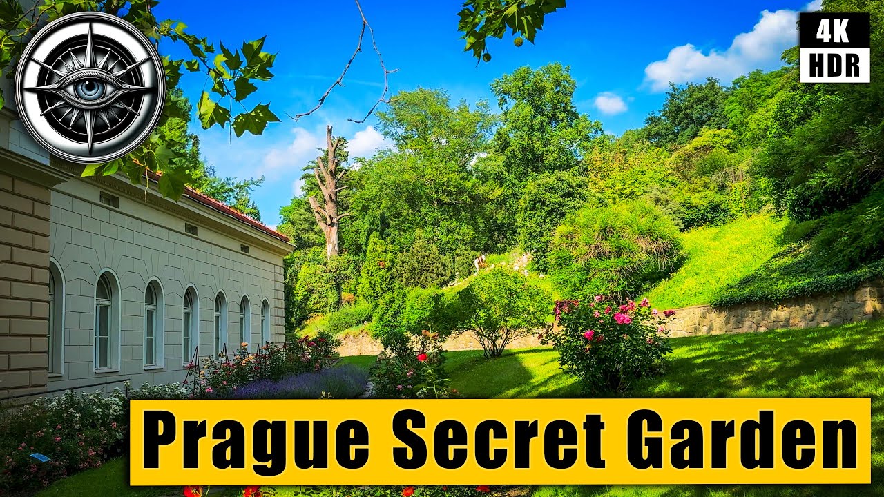 Prague Walking Tour to Secret Garden 🇨🇿 Czech Republic 4k HDR ASMR