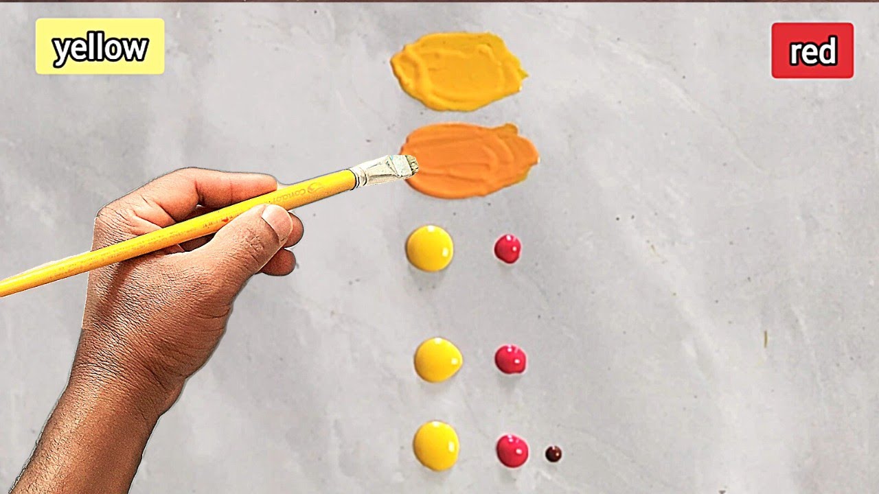 Como fazer a Cor Laranja em Vários tons passo a passo