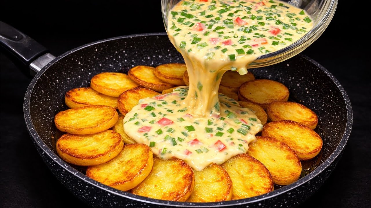 Easy Potato Pizza 🍕🥔 – Quick & Delicious at Home!