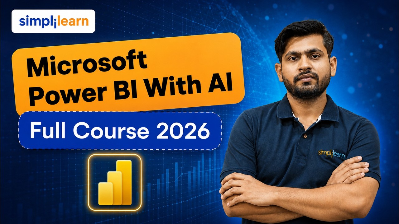 Microsoft Power BI With AI Full Course 2026 | Power BI With AI Tutorial For Beginners | Simplilearn