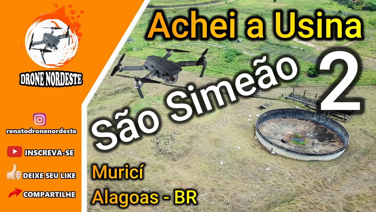 Achei a Usina São Simeão 2, em Muricí - Alagoas. Vem de carona no Drone Nordeste.