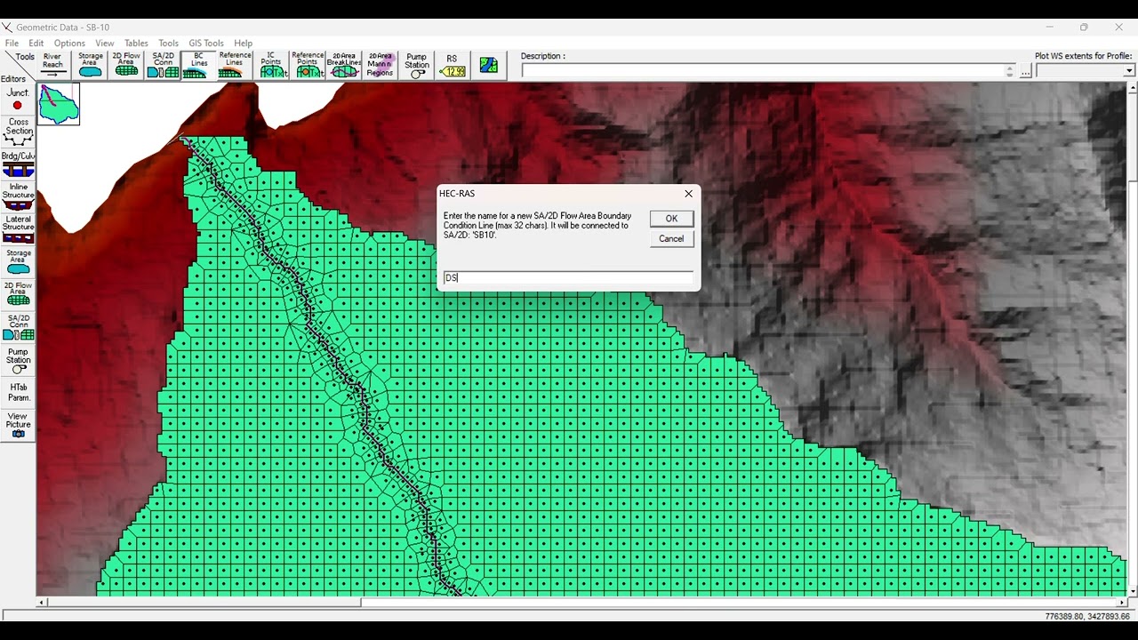 HEC HMS to HEC RAS for 2D Flood Modeling
