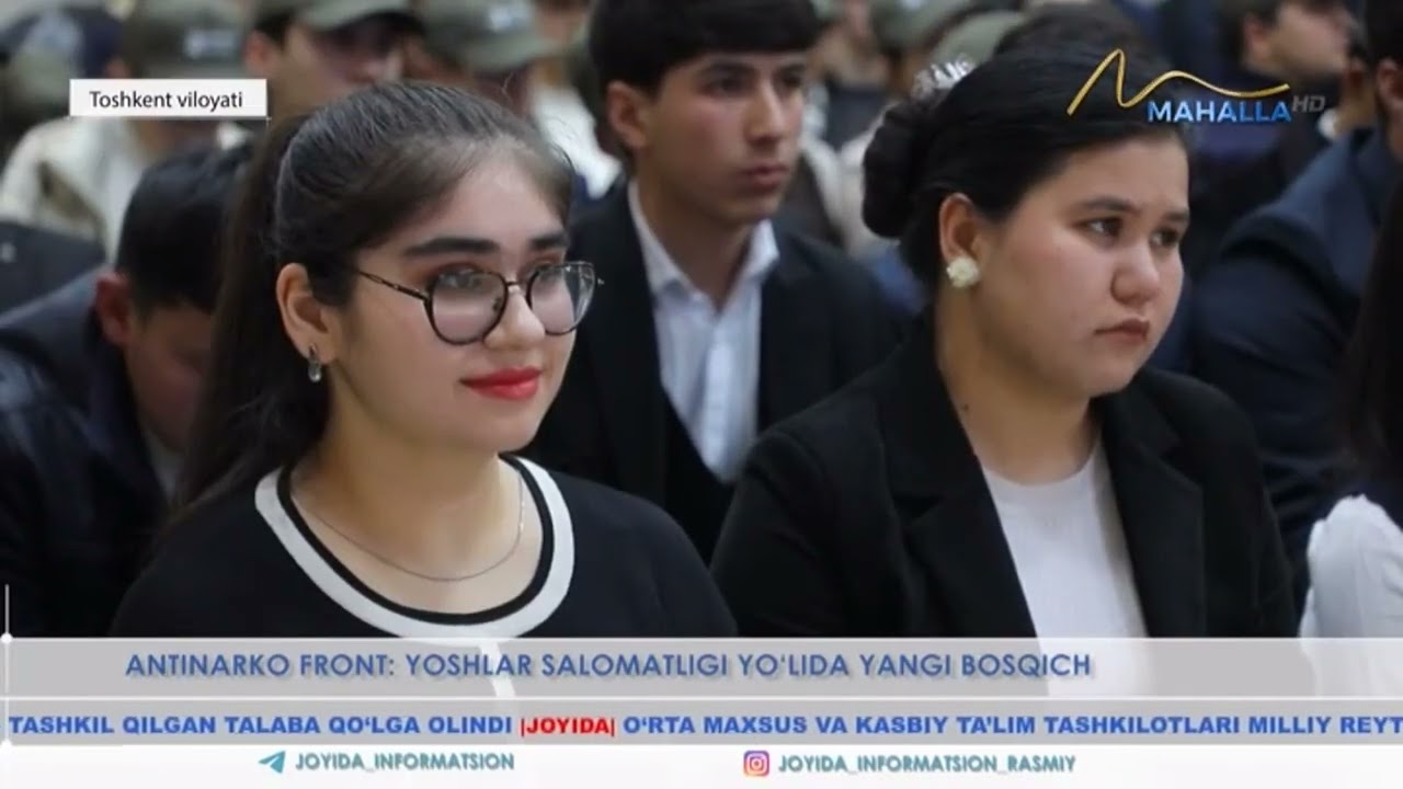 Antinarko front: Yoshlar salomatligi yoʻlida yangi bosqich (Toshkent v)