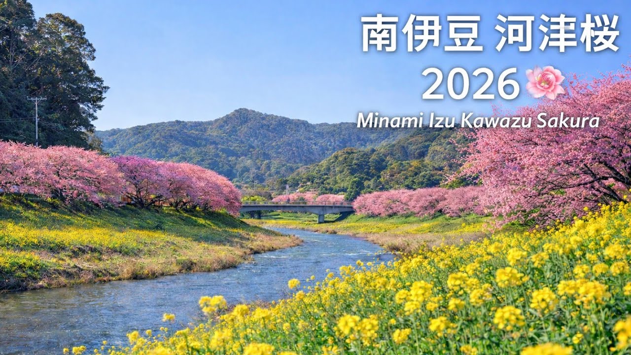 南伊豆河津桜まつり 2026 | Minami Izu Kawazu Sakura Festival 4K #sakura #河津桜 #japan #spring #flowers