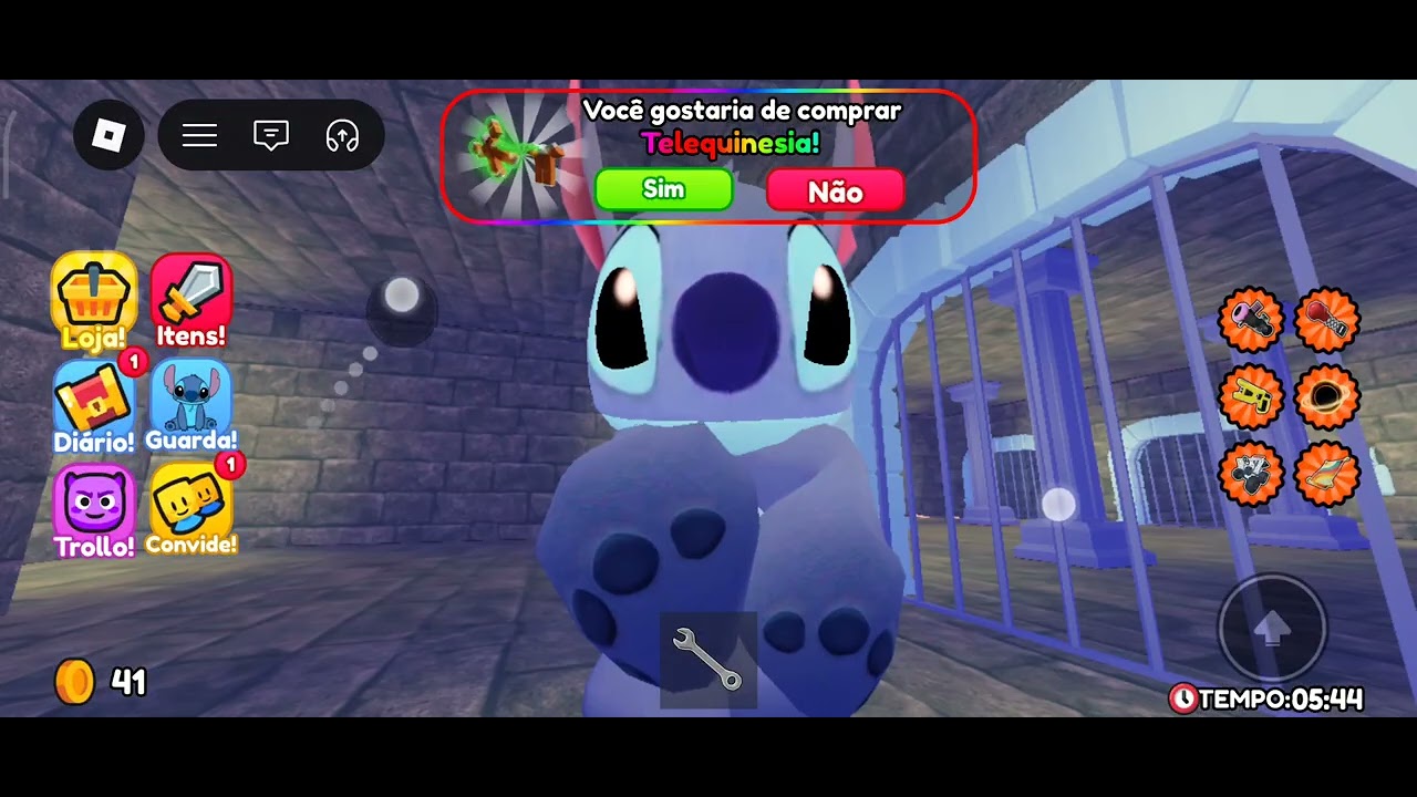 Gente boa estou jogando a prisão do Stitch , fique até o fim e curt.