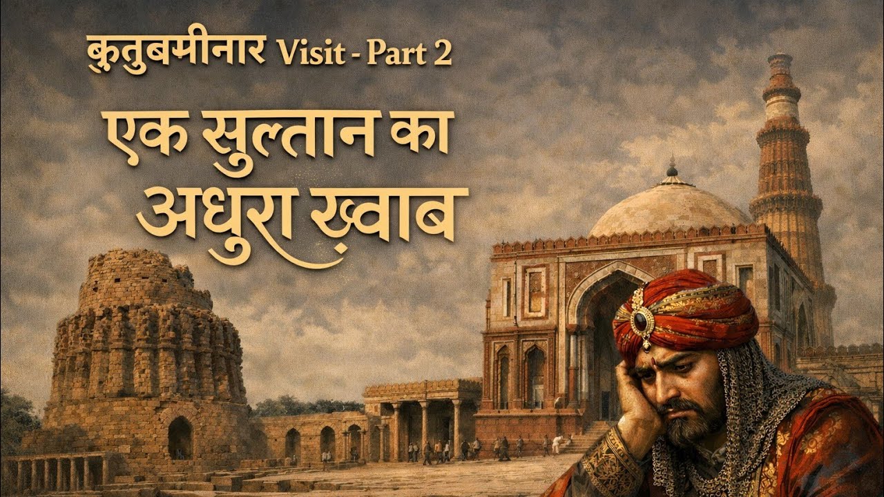 Kyo rah gaya adhura? #qutubminar #history #delhi #vlog #indianhistory 