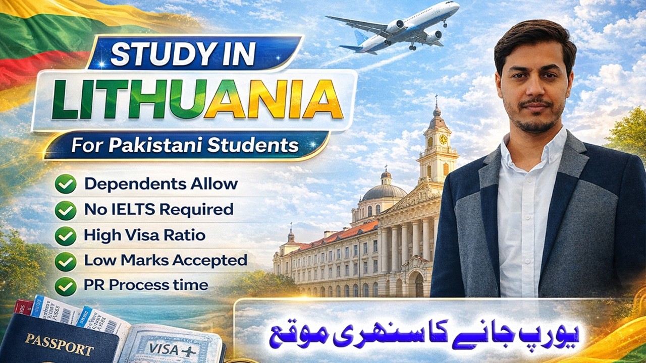 Pakistani Students Can Study in Lithuania Easily Without IELTS