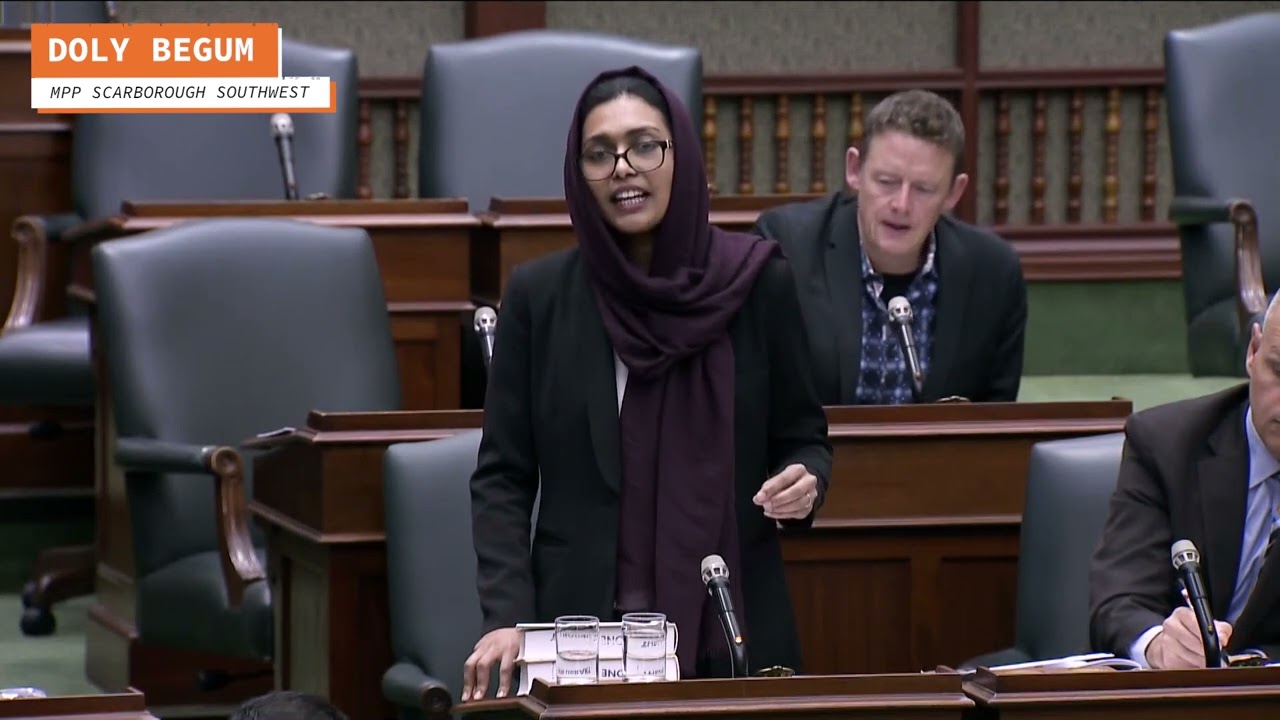 MPP Doly Begum's statement on the conflict between Israel and Palestine