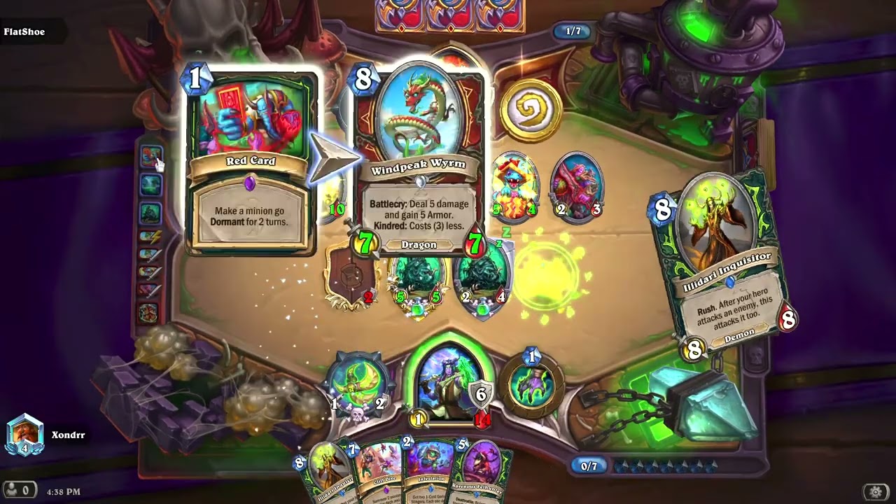 Hearthstone Ranked, Ravenous Cliff DH, ATT