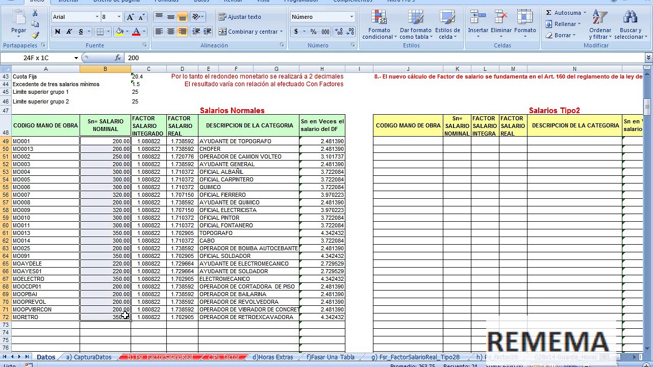 CURSO DE NEODATA 2009 VIDEO 7 /FASAR/ (FACTOR DE SALARIO REAL #UMA#) SEGURO SOCIAL.