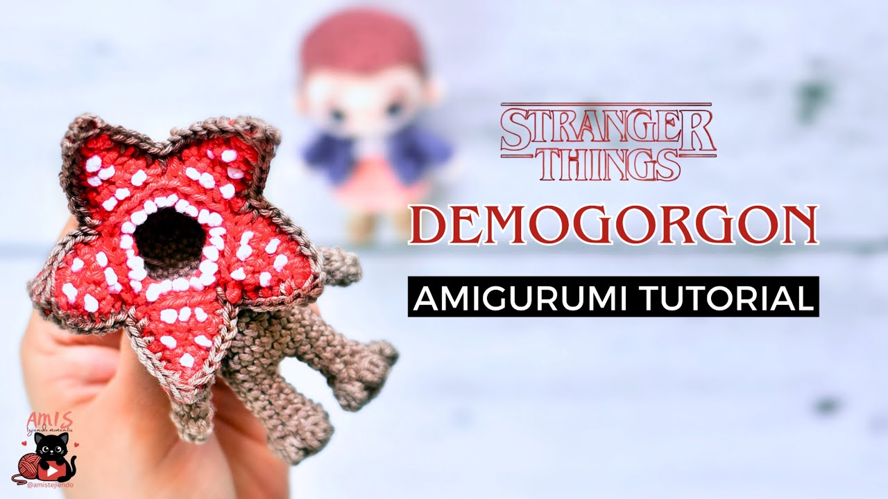 C&oacute;mo tejer un demogorgon | Stranger Things Amigurumi Tutorial