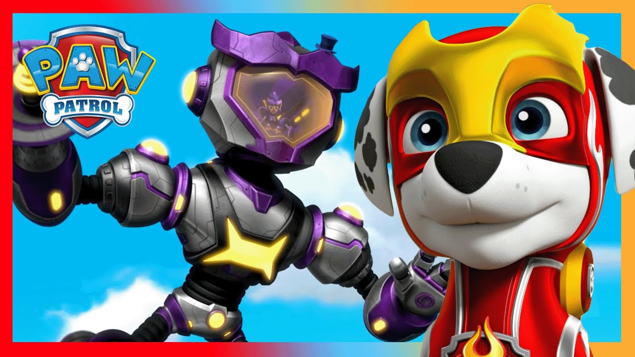 A Giant Robot Causes Trouble in Town! PAW Patrol Here to Save the Day!+More | PAW Patrol Compilation