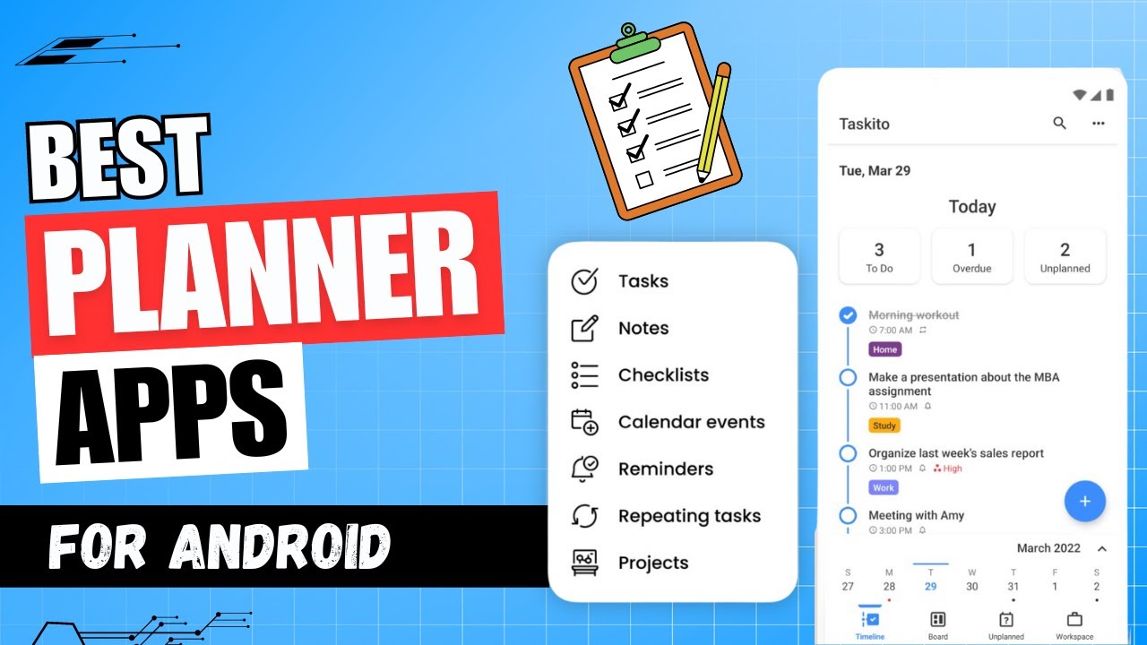 5 Best Planner Apps for Android | Free Daily Planner Apps for Students ✅