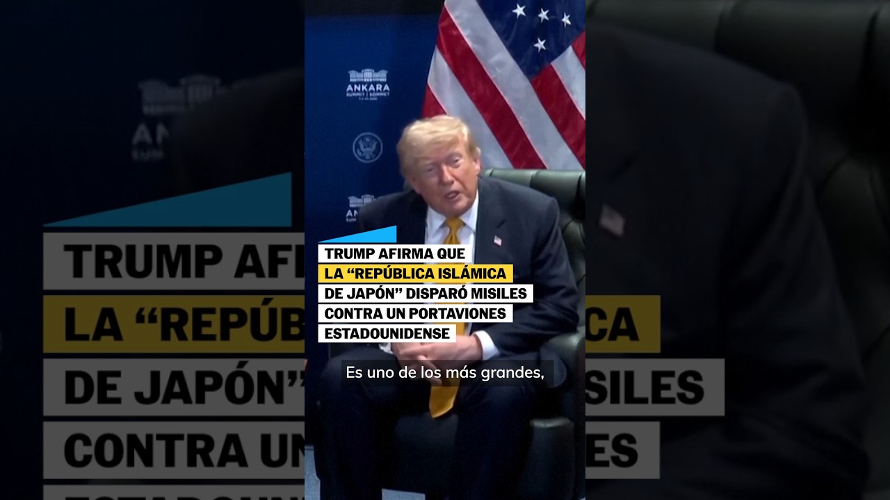 TRUMP confunde a JAP&Oacute;N con IR&Aacute;N en la reuni&oacute;n de la OTAN #shorts