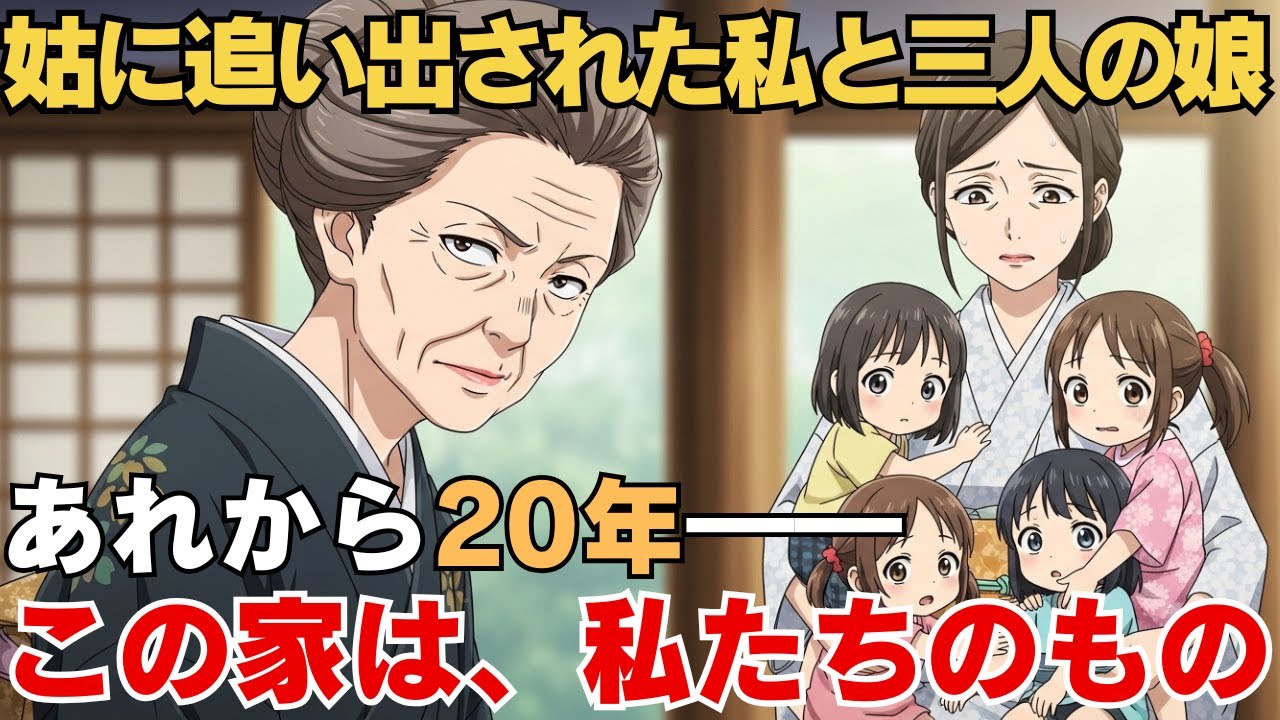 「男を産めない」と追い出された私と3人の娘。20年後、娘たちが実家を買い取り、彼らを追い出した。