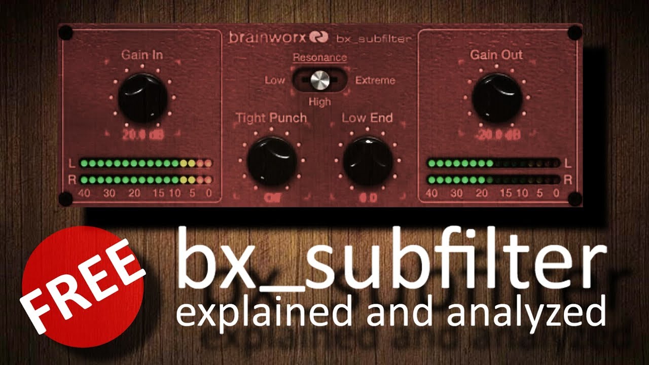 FREE Plugin Alliance bx_subfilter explained and analyzed