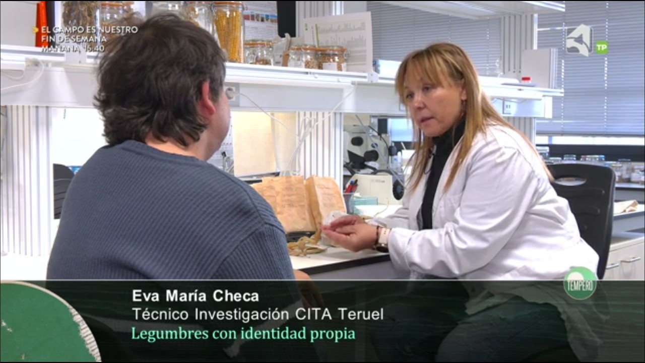 Eva María Checa participa en un reportaje sobre actividades de la Asociación La Vaina en Aragón TV