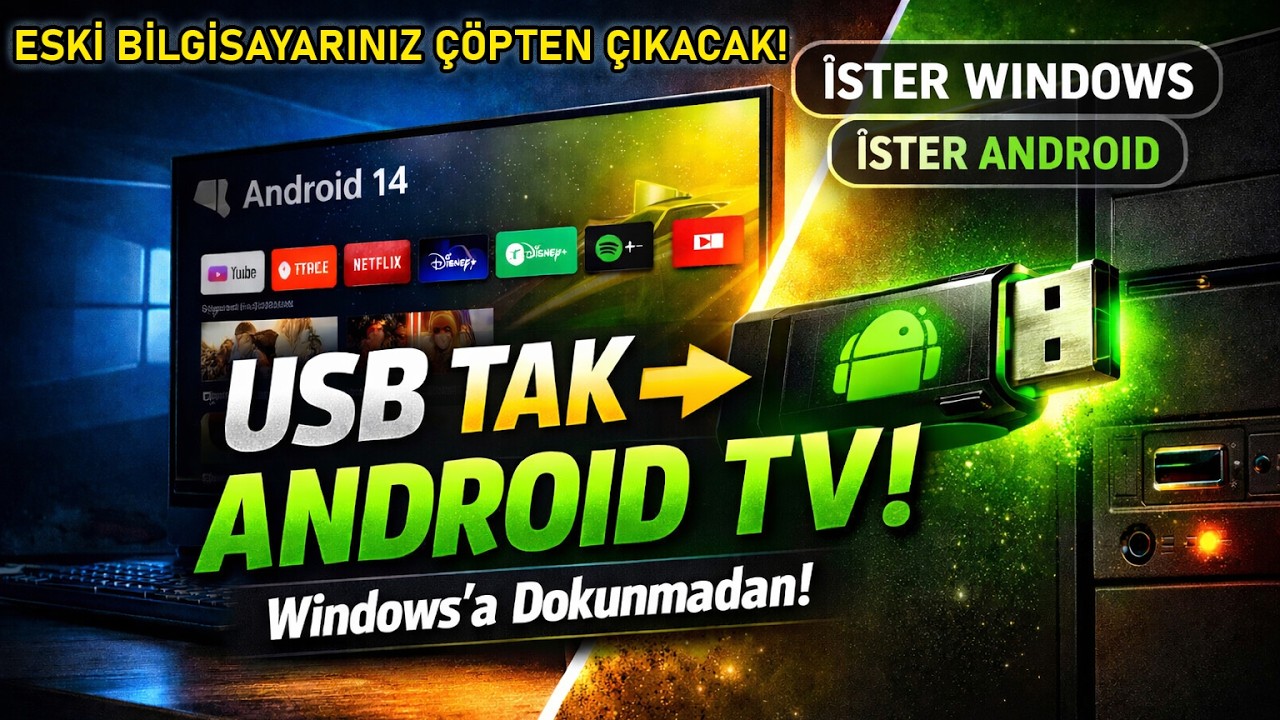Windows’a Dokunmadan Android TV 14 Kurdum!
