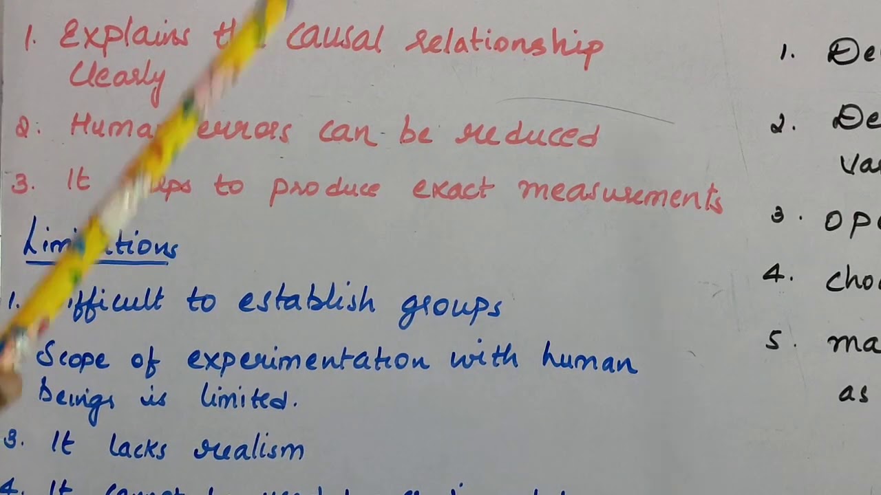 EXPERIMENTAL RESEARCH DESIGN