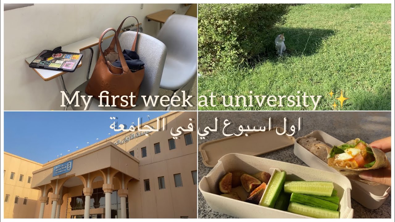 اول اسبوع لي في الجامعة ✨#ksu