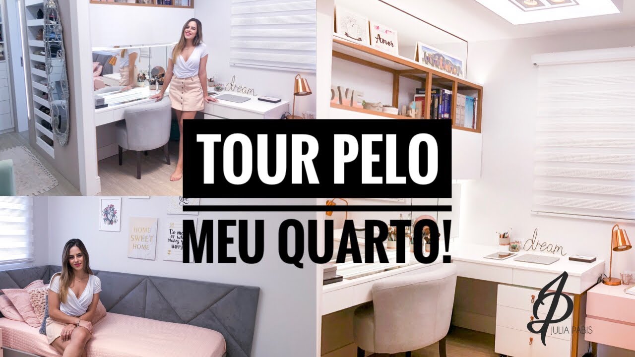 TOUR PELO MEU QUARTO NOVO! | Julia Pabis