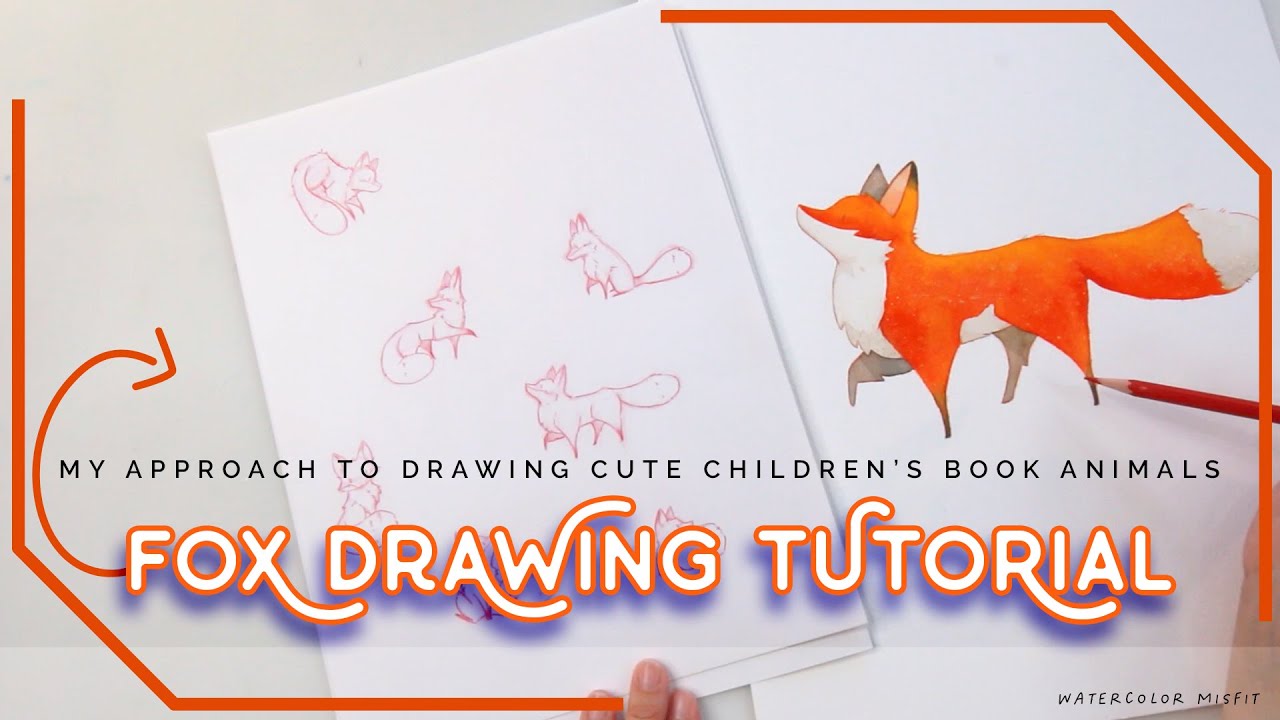 How to Draw a Simple Cute Fox