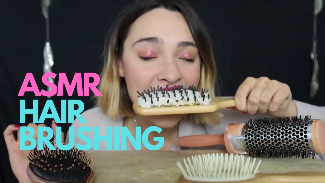 ASMR EDIBLE HAIR BRUSH | BRUSHING SOUNDS